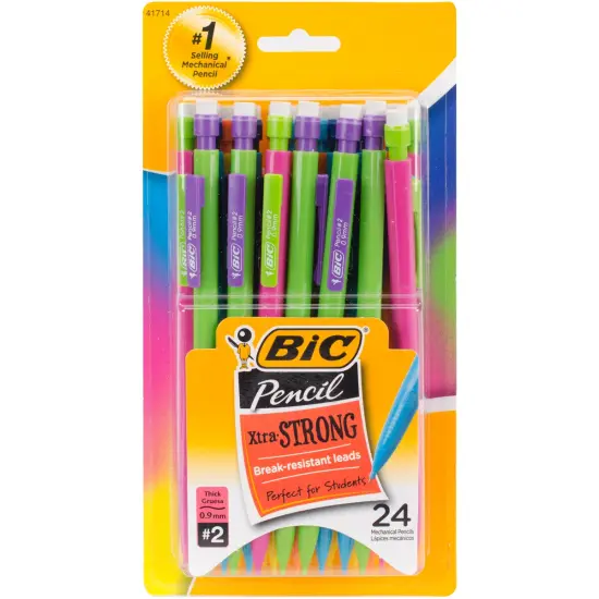 BIC Xtra Strong Mechanical Pencils 24/Pkg-Assorted Barrels {1}