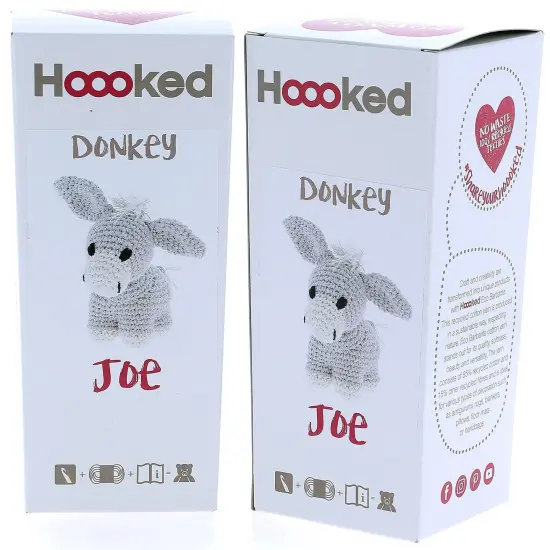 Multipack of 2 - Hoooked Donkey Joe Yarn Kit W/Eco Barbante Yarn-Biscuit {1}
