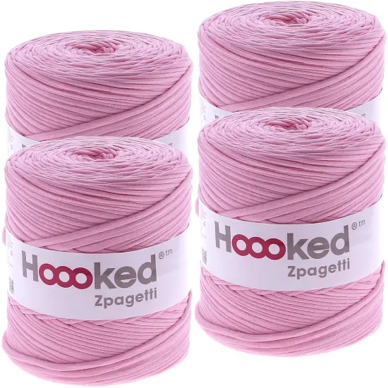 Multipack of 4 - Hoooked Zpagetti Yarn-Cherry Blossom {1}