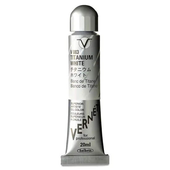 Holbein Vern&eacute;t Superior Artists' Oil Color - Titanium White, 20 ml tube {2}