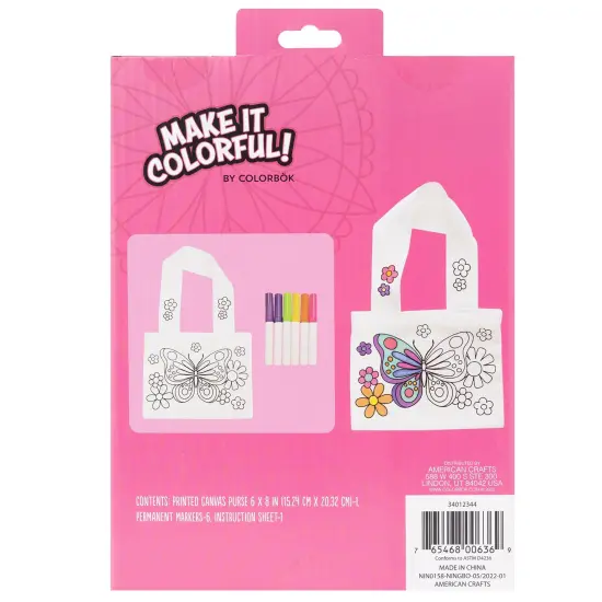 Colorbok Make It Colorful! Color Your Own Purse {4}