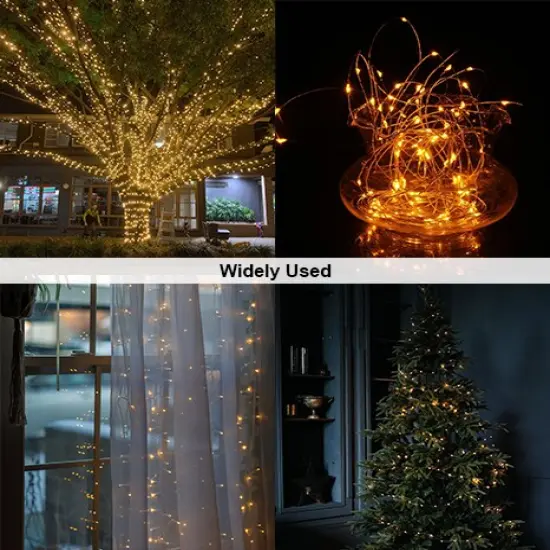 Perfect Holiday Solar Powered 200 LED Copper Wire Fairy Light Multicolor {7}