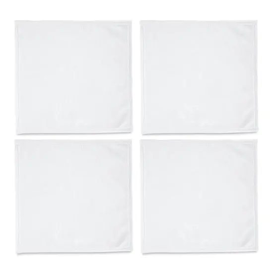 Craft Express Sublimation Printing Square Hand Towel - 12" x 12", White, Pkg of 4 {1}