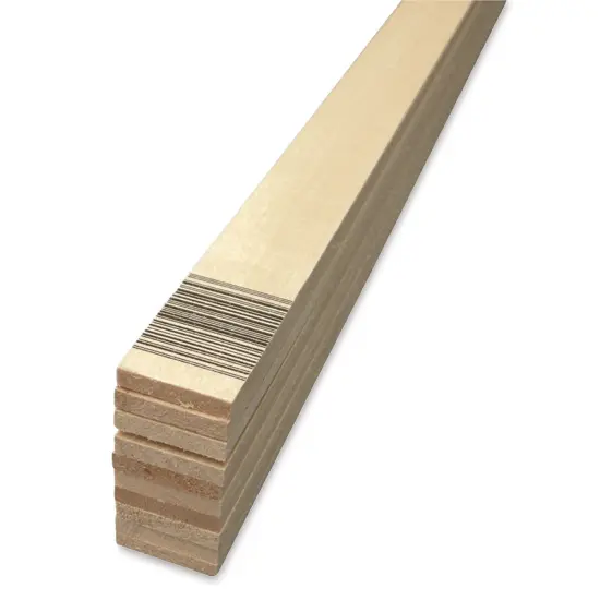 Midwest Products Basswood Sheets - 10 Pieces, 3/16" x 1" x 24" {1}