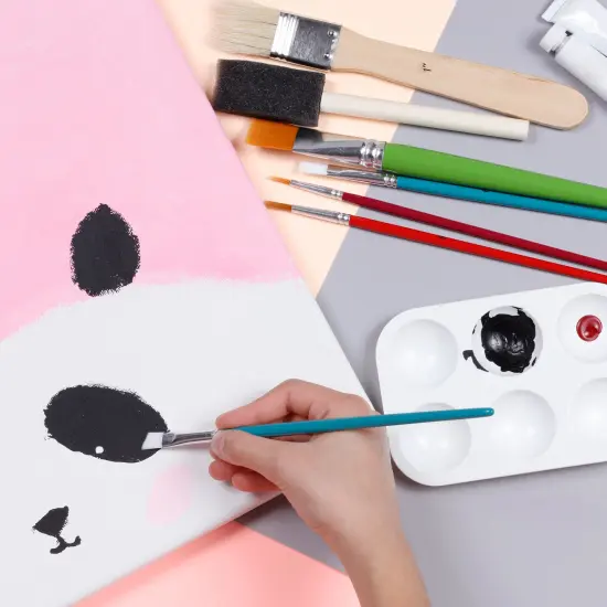 Incraftables Assorted Paint Brushes Set 25pcs. All Purpose Small & Big Craft Paint Brushes for Acrylic, Oil, Watercolor, Wood, Paper & Fabric Painting. Bulk Art Paintbrush for Artist, Kids & Adults {2}