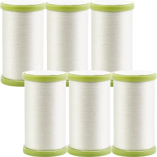 Multipack of 06 - Coats Dual Duty Plus Hand Quilting Thread 325yd-White {1}