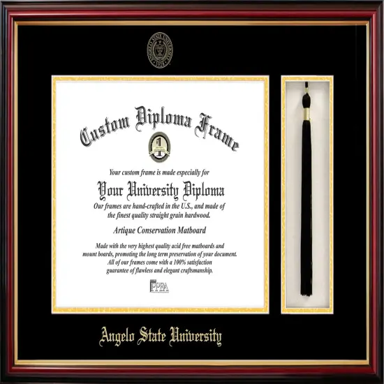 Angelo State University 14w x 11h Tassel Box and Diploma Frame {1}