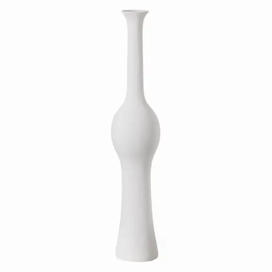 Unique Style 58.75 inch Tall Floor Vase for Entryway, Dining, or Living Room Decor, Elegant White Ceramic Tall Vase with Intricate Design, Contemporary Home Accent Piece, Modern Decorative Pottery {4}