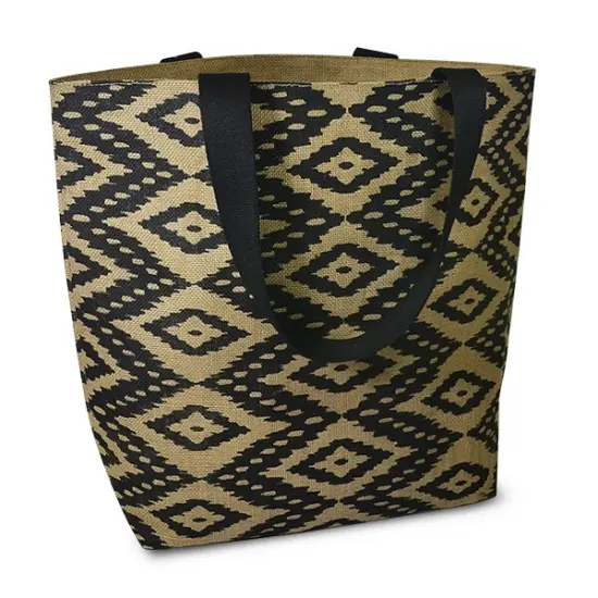 Hawthorn Diamond Aztec Pattern Jute Tote Bag Quilting Essential {1}