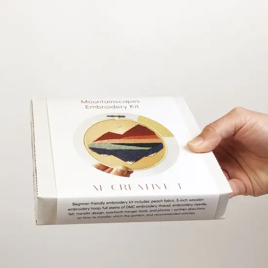 MCreativeJ Mountainscapes - Intermediate DIY Embroidery Kit {4}