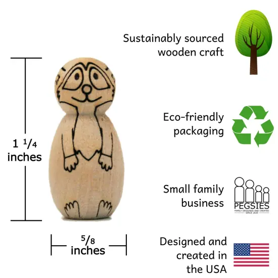 Miniature Animal Peg Doll Set by Pegsies&trade; {3}