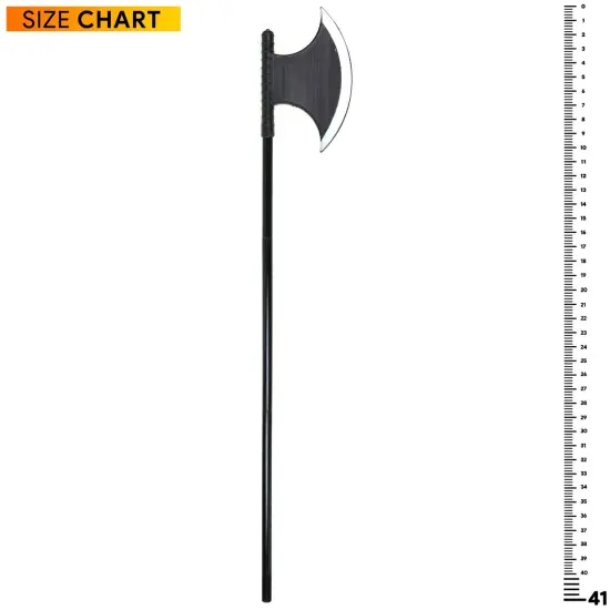Viking Medieval Costume Axe - Grim Reaper Executioner Fake Blade Costume Battle Axe {5}