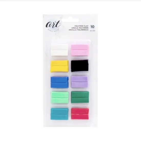 MEDIUM - AC - ART SUPPLY BASICS - POLYMER CLAY (10 PIECE) 354852 - Plastilina {2}