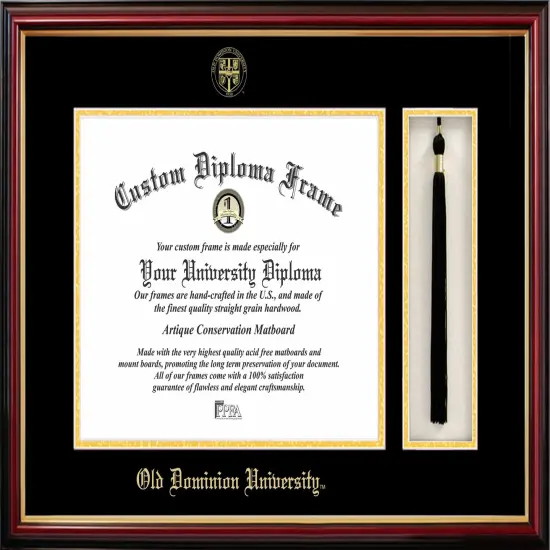 Old Dominion 14w x 11h Tassel Box and Diploma Frame {1}