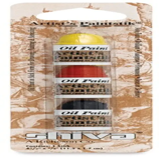Shiva Oilstik Oil Paint - Set of 3 Mini, Primary, 12 ml {2}