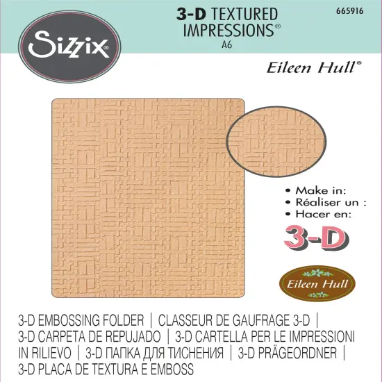 Sizzix 3D Textured Impressions By Eileen Hull-Woven Leather {1}