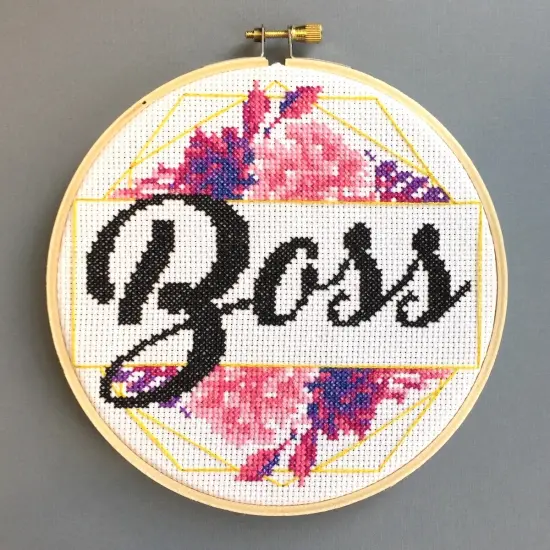 Boss Counted Cross Stitch DIY KIT {1}