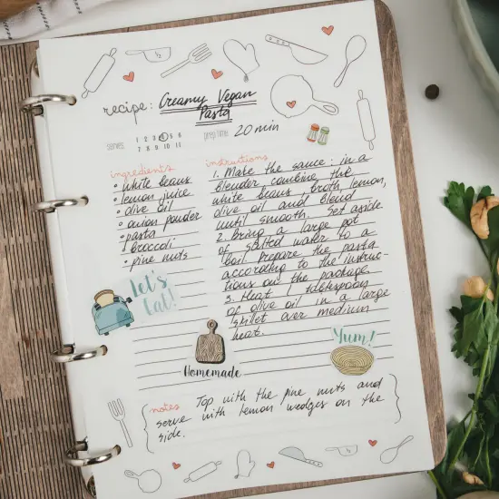 Recipe Book, Wood Cookbook, Personalized Gift for Mom, Cook Gifts by Enjoy The Wood {3}