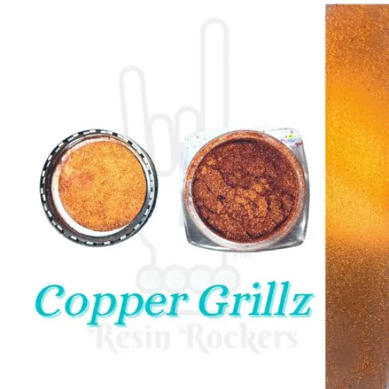 Resin Rockers Premium Chrome Pigment Powder Copper Grillz {1}