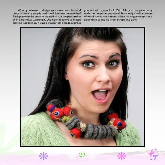 Making Simple Felted Jewelry {2}