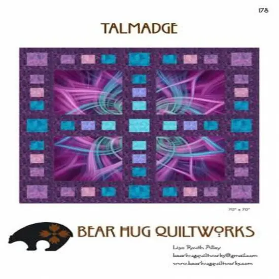 Talmadge Quilt Pattern - Pattern by Lisa Alley - 70" x 70"by Bear Hug Quilt... {2}