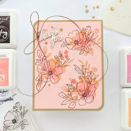 Pinkfresh Studio Stencils 4.25"X5.25" 5/Pkg-You're The Best Layering {2}