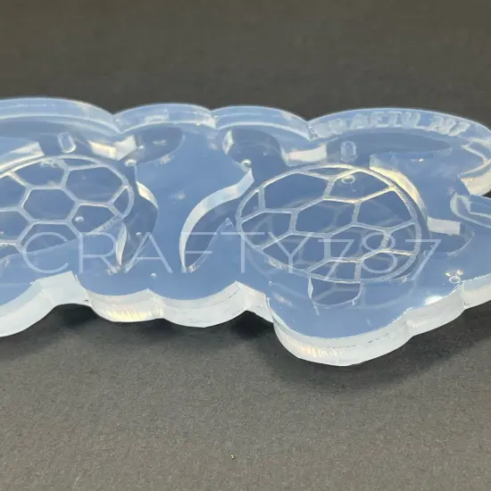 Turtle Dangle Earring Silicone Mold (D4) {3}