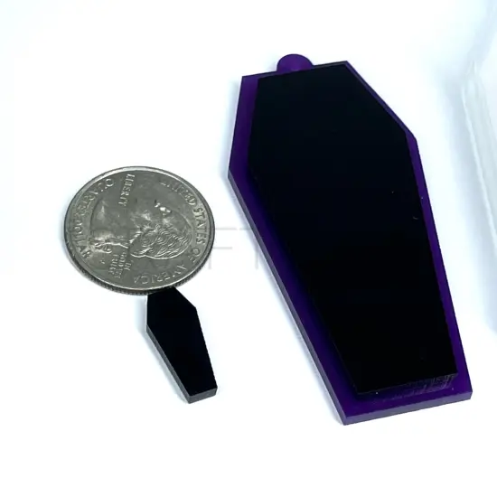 Coffin XL Dangle Earrings Silicone Mold(C6) {2}