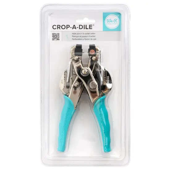 We R Memory Keepers Crop-A-Dile Eyelet and Snap Punch, Blue Handle 70907-7 {1}