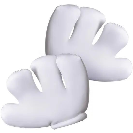 Cartoon Hand Gloves Costume - Giant White Puffy Hands Character Costumes Accessories for Adults and Kids {1}