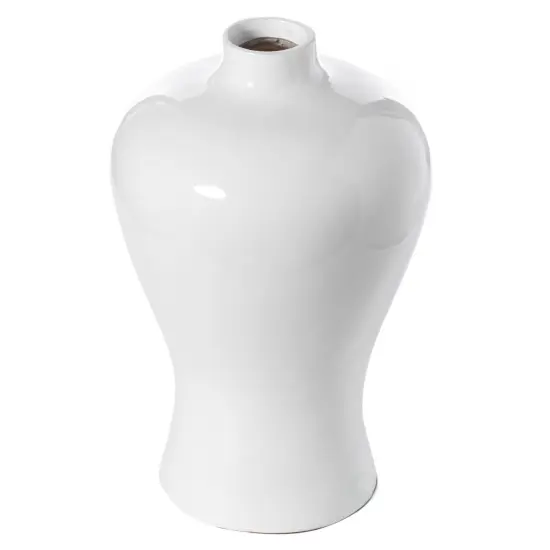 Modern White Large Tabletop Centerpiece Flower Vase ,17.75 {4}