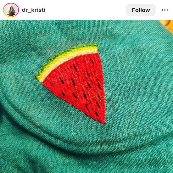 MCreativeJ Fruit - Peel Stick and Stitch Hand Embroidery Patterns {3}