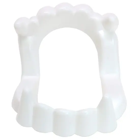 White Sharp Vampire Fangs - Dracula Monster Teeth for Party Favors and Supplies - 12 Pack {5}