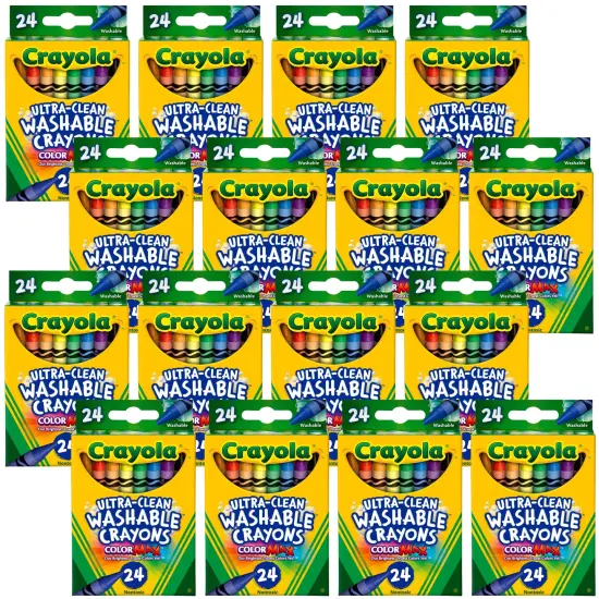 Multipack of 12 - Crayola Washable Crayons-24/Pkg {1}