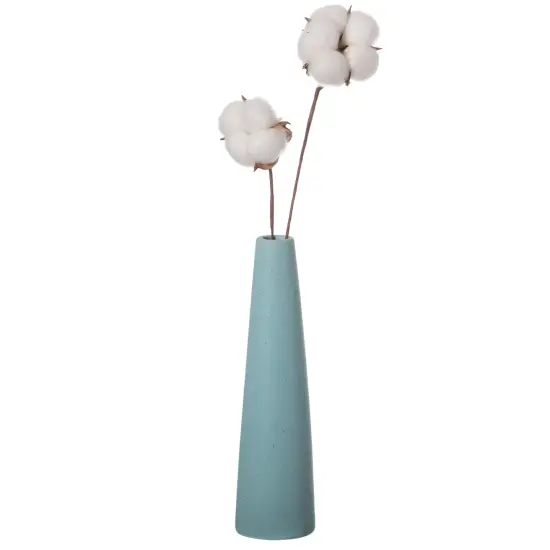 Uniquewise 8-Inch Slim Cone Ceramic Vase – Modern Decorative Centerpiece, Minimalist Flower Holder - Elegant Accent for Living Room, Office, Bedroom, Entryway, or Bathroom Decor Red {9}