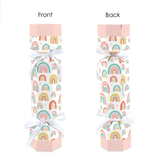 Big Dot of Happiness Hello Rainbow - No Snap Boho Baby Shower and Birthday Party Table Favors - DIY Cracker Boxes - Set of 12 {7}