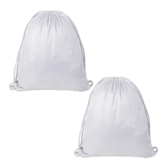 Craft Express Sublimation Printing Drawstring Backpacks - Glitter, Pkg of 2 {1}