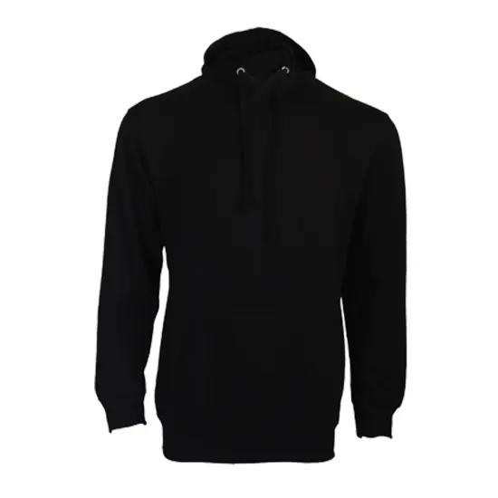 Men's Long Sleeve Hoodie Sweatshirt Hooded Casual Jumper Black {1}