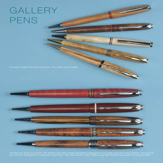 Turning Modified Slimline Pens {4}