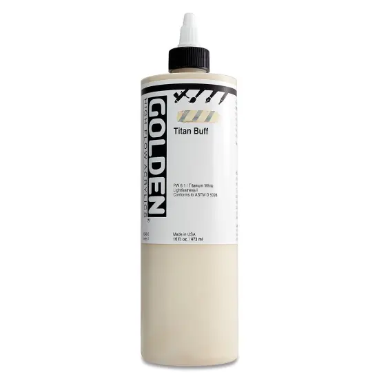 Golden High Flow Acrylics - Titan Buff, 16 oz bottle {2}