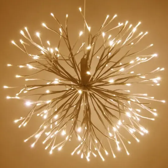 24" White Starburst Lighted Branches, Warm White LED, Twinkle Lights: Illuminate Your Space with LED Starburst Branch Lights {1}