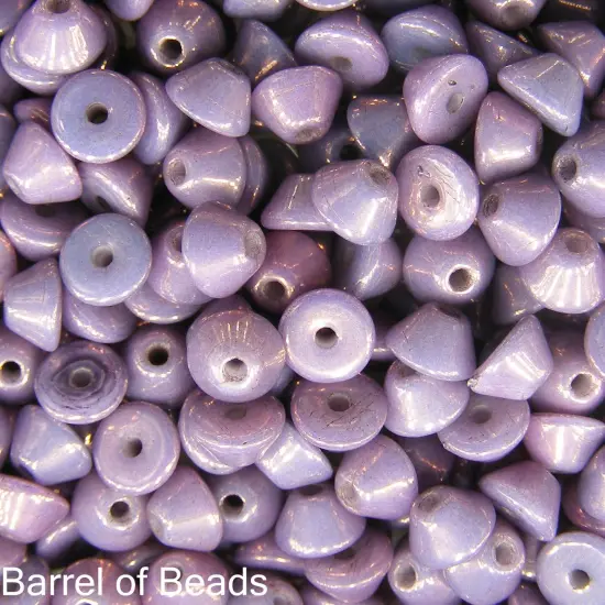 Konos Par Puca&reg;, Czech glass bead, Opaque Mix Amethyst/Gold Ceramic Look, 10 grams {1}