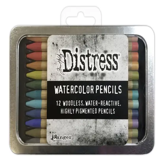 Tim Holtz Distress Watercolor Pencils 12/Pkg-Set 3 {1}
