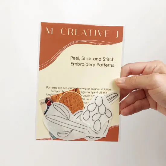 MCreativeJ Cacti - Peel Stick and Stitch Hand Embroidery Patterns {3}