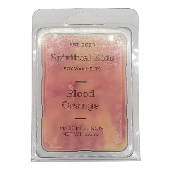 Blood Orange Soy Wax Melts 1 Pack 2.6oz 6 cubes Hand Poured with Fragrant/Essential Oils! | Citrus Wax Melts | Birthday Gift | Christmas Gift {3}