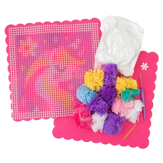 Colorbok Sew Cute! Latch Hook Pillow-Unicorn {4}