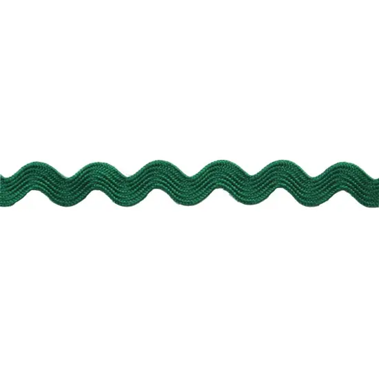 Belagio Small Ric Rac Trim, 0.375" Wide, 25 Yards, Hunter Green {1}