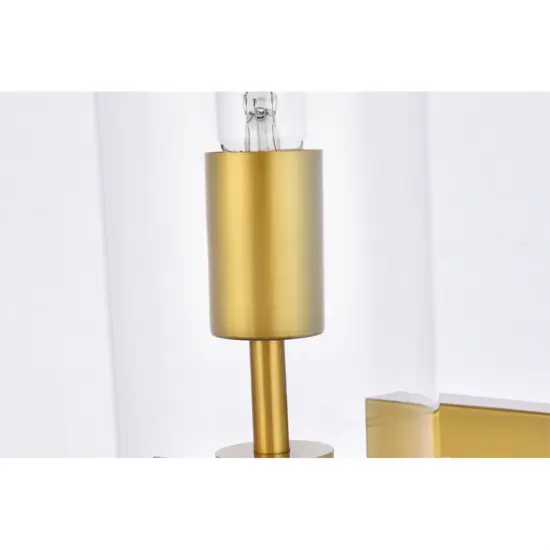 Savant 1 light brass wall sconce {4}