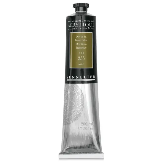 Sennelier Extra-Fine Artist Acryliques - Brown Ochre, 200 ml tube {1}