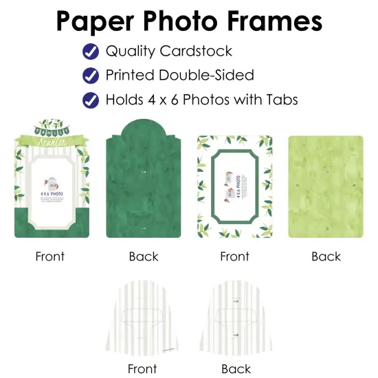 Big Dot of Happiness Family Tree Reunion - Family Gathering Party 4x6 Picture Display - Paper Photo Frames - Set of 12 {6}